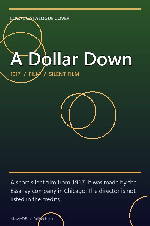 A Dollar Down poster