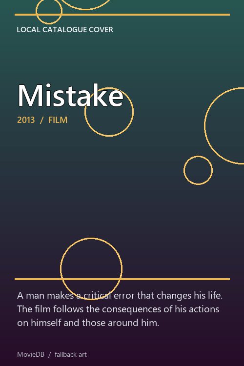 Mistake poster