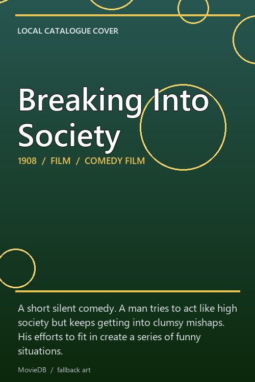 Breaking Into Society poster