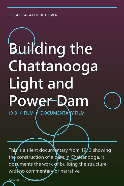 Building the Chattanooga Light and Power Dam poster