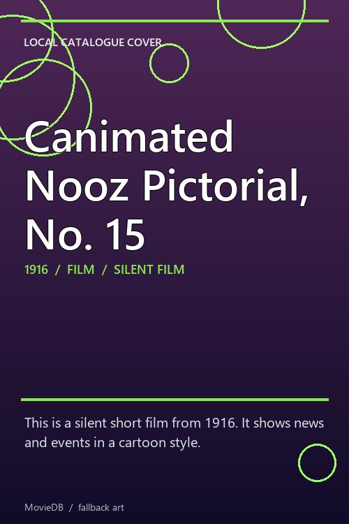Canimated Nooz Pictorial, No. 15 poster