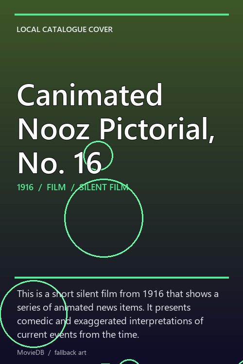 Canimated Nooz Pictorial, No. 16 poster