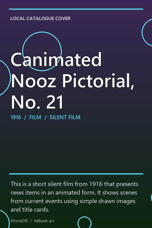 Canimated Nooz Pictorial, No. 21 poster