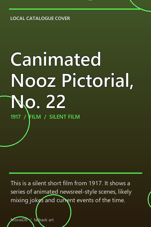 Canimated Nooz Pictorial, No. 22 poster