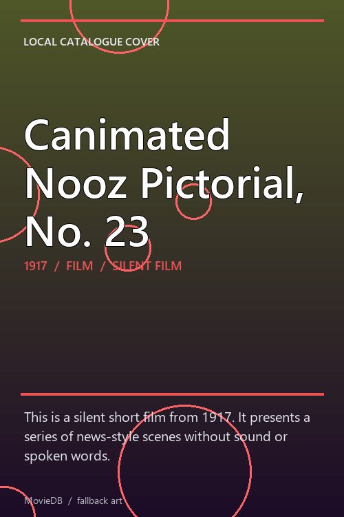 Canimated Nooz Pictorial, No. 23 poster