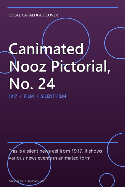 Canimated Nooz Pictorial, No. 24 poster