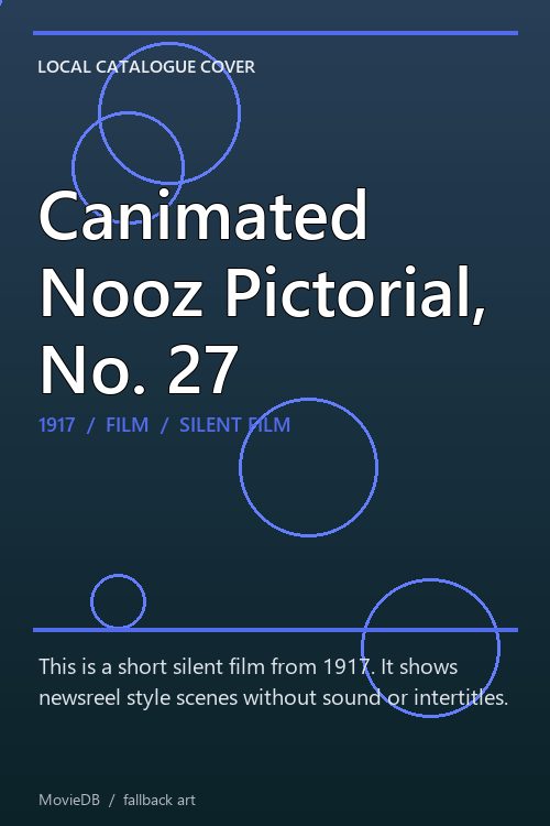 Canimated Nooz Pictorial, No. 27 poster