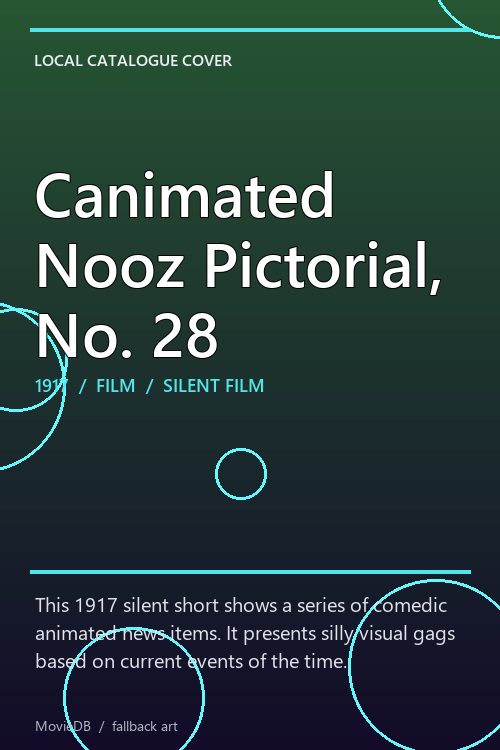 Canimated Nooz Pictorial, No. 28 poster