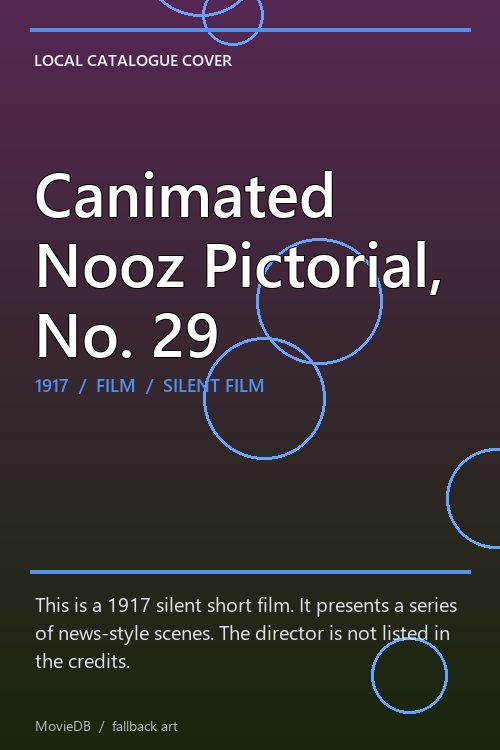 Canimated Nooz Pictorial, No. 29 poster