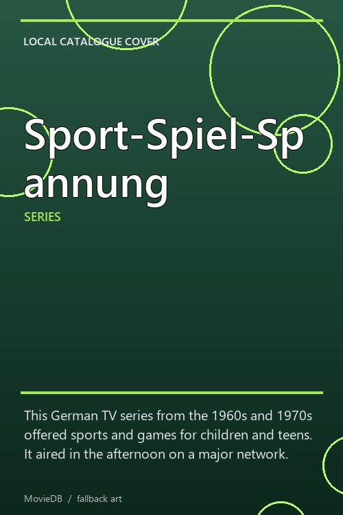 Sport-Spiel-Spannung poster