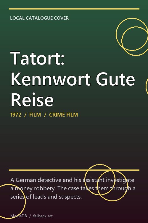 Tatort: Kennwort Gute Reise poster