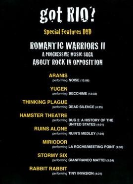 Romantic Warriors II: Special Features DVD poster