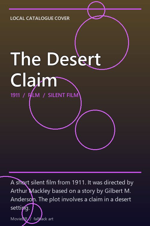 The Desert Claim poster