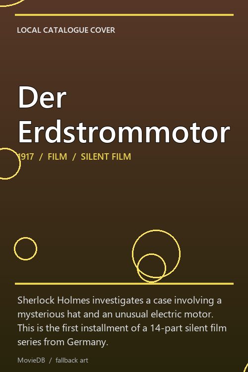 Der Erdstrommotor poster