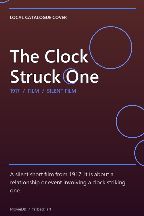 The Clock Struck One poster