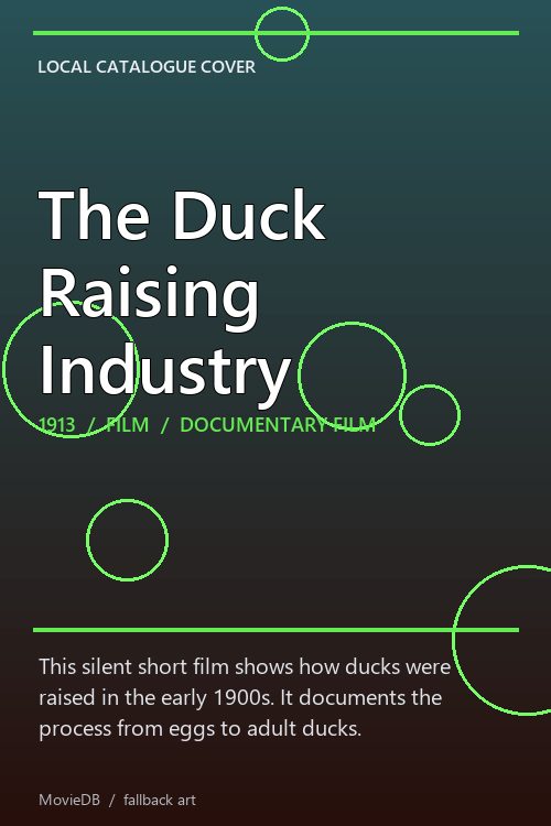 The Duck Raising Industry poster