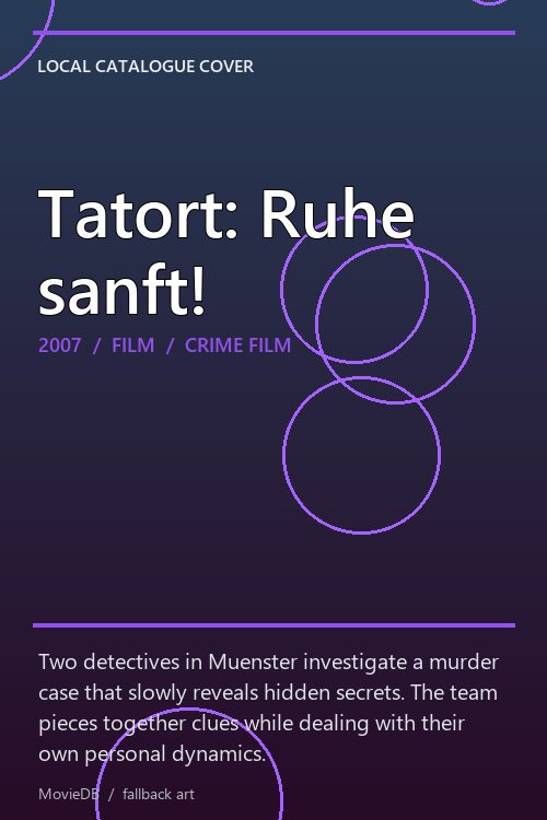 Tatort: Ruhe sanft! poster