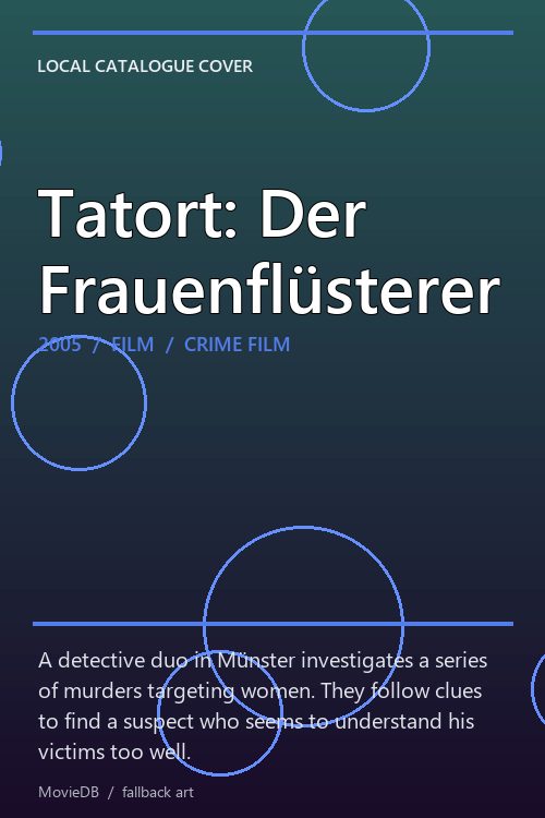 Tatort: Der Frauenflüsterer poster