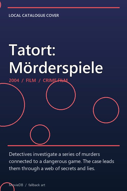 Tatort: Mörderspiele poster