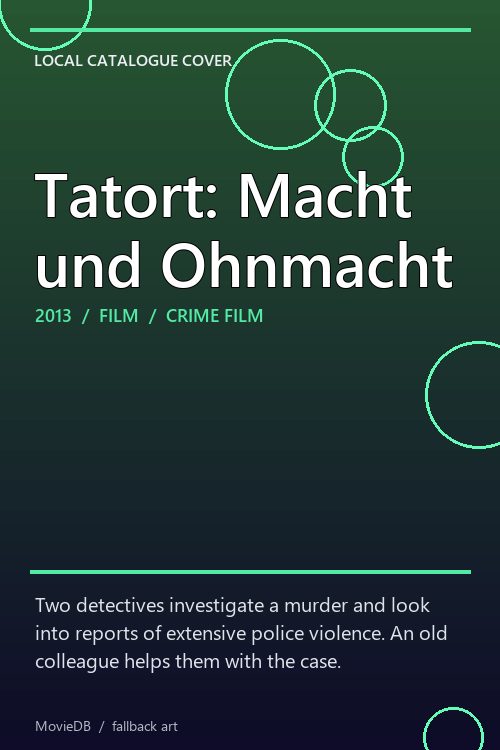 Tatort: Macht und Ohnmacht poster