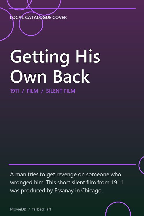 Getting His Own Back poster