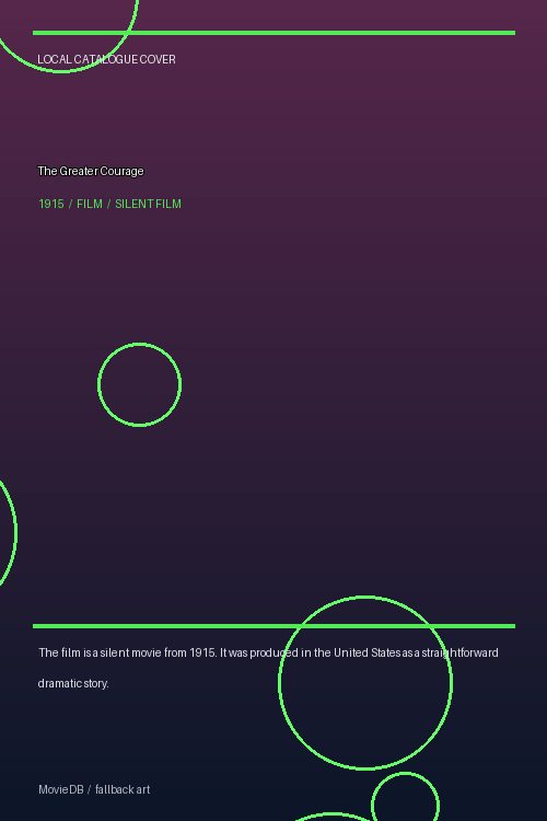 The Greater Courage poster