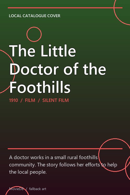 The Little Doctor of the Foothills poster