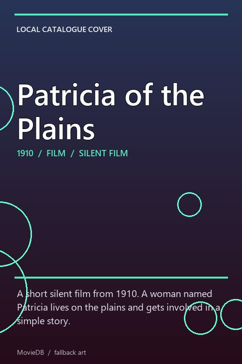 Patricia of the Plains poster