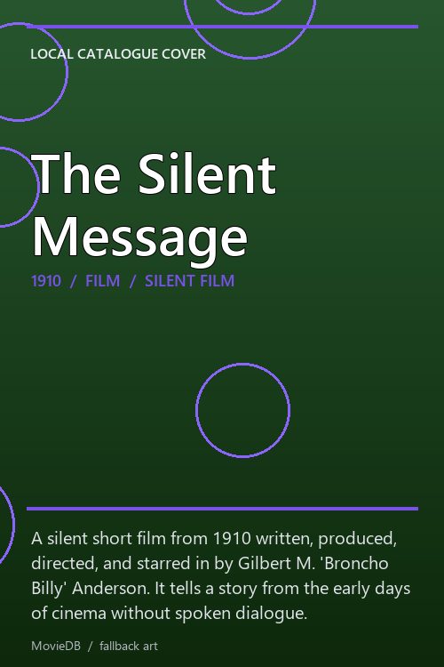 The Silent Message poster