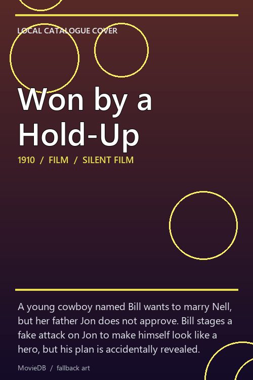 Won by a Hold-Up poster