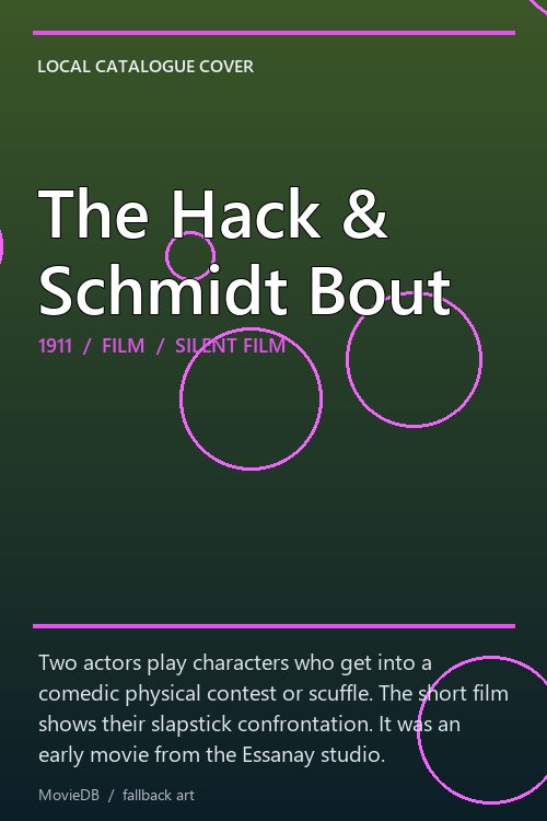 The Hack & Schmidt Bout poster