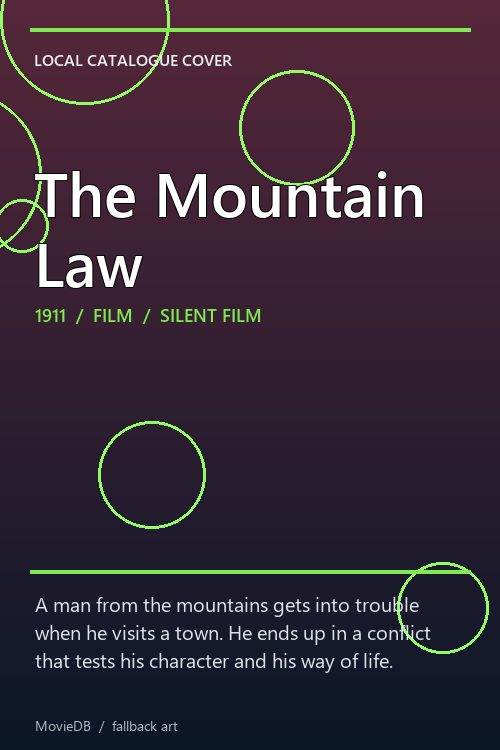 The Mountain Law poster