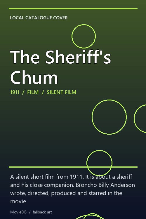 The Sheriff's Chum poster