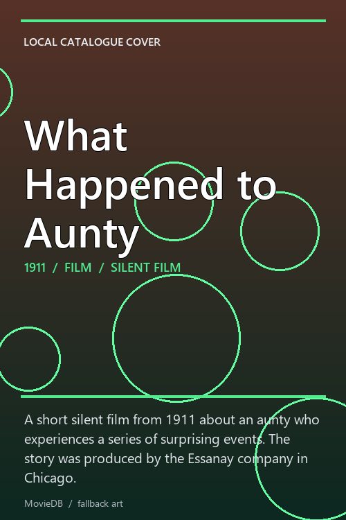 What Happened to Aunty poster