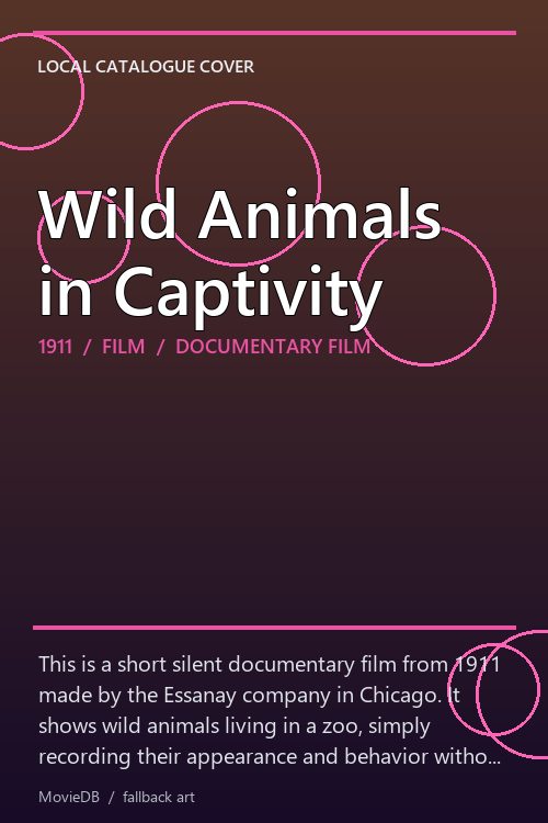 Wild Animals in Captivity poster
