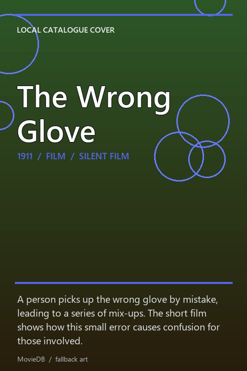 The Wrong Glove poster