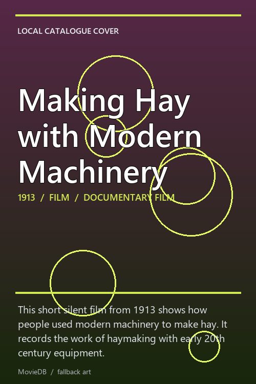 Making Hay with Modern Machinery poster