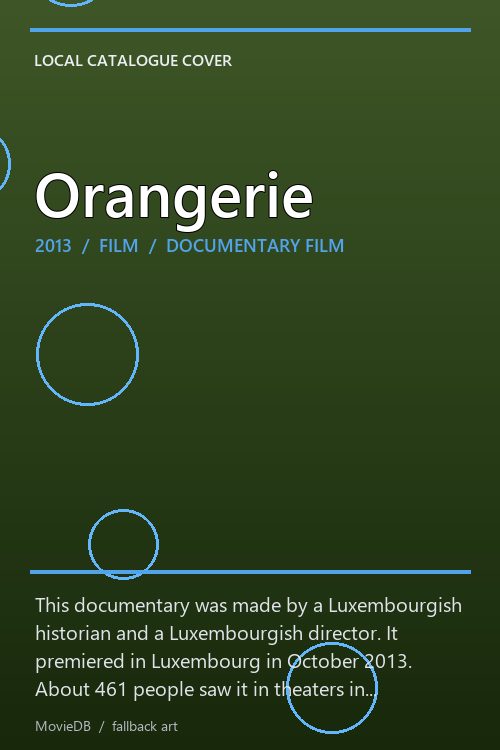 Orangerie poster