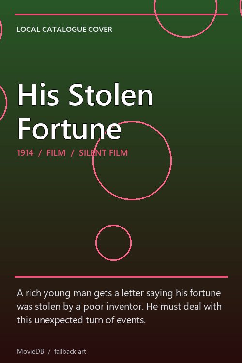 His Stolen Fortune poster