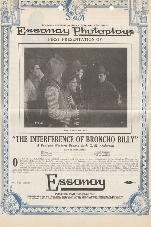 The Interference of Broncho Billy poster