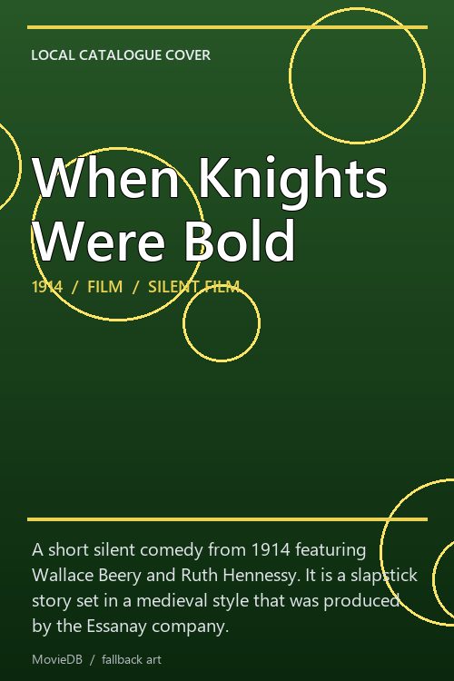 When Knights Were Bold poster