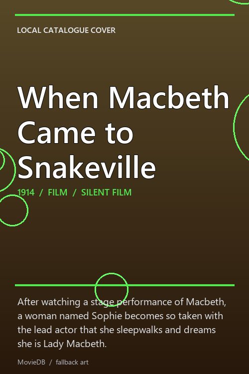 When Macbeth Came to Snakeville poster