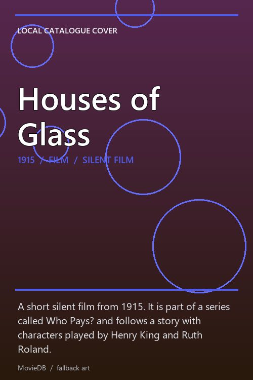 Houses of Glass poster