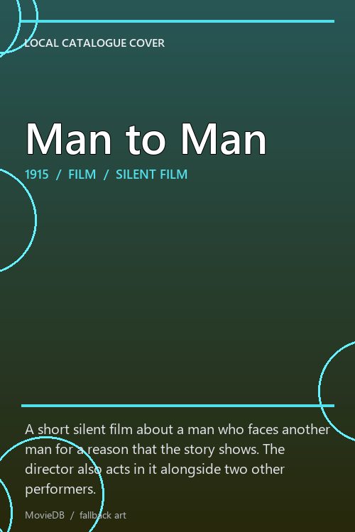Man to Man poster