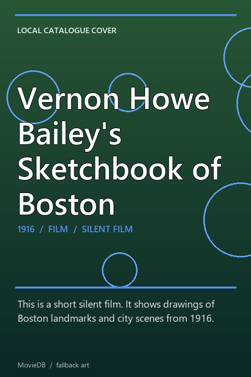 Vernon Howe Bailey's Sketchbook of Boston poster