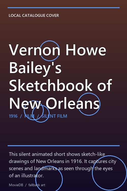 Vernon Howe Bailey's Sketchbook of New Orleans poster
