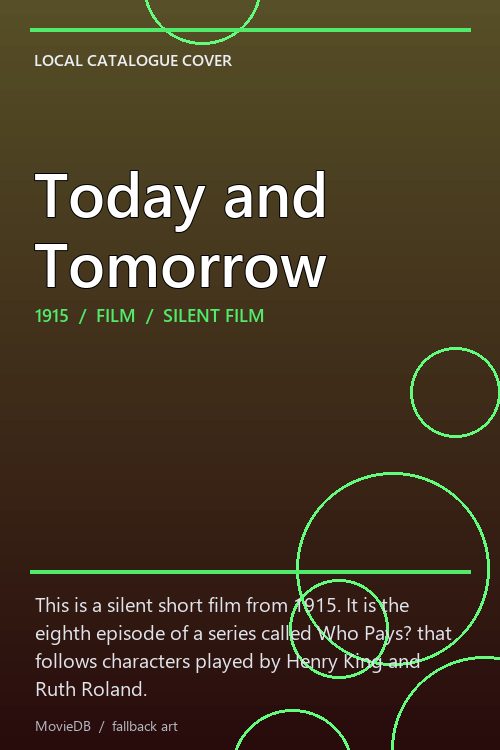 Today and Tomorrow poster