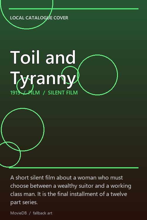Toil and Tyranny poster