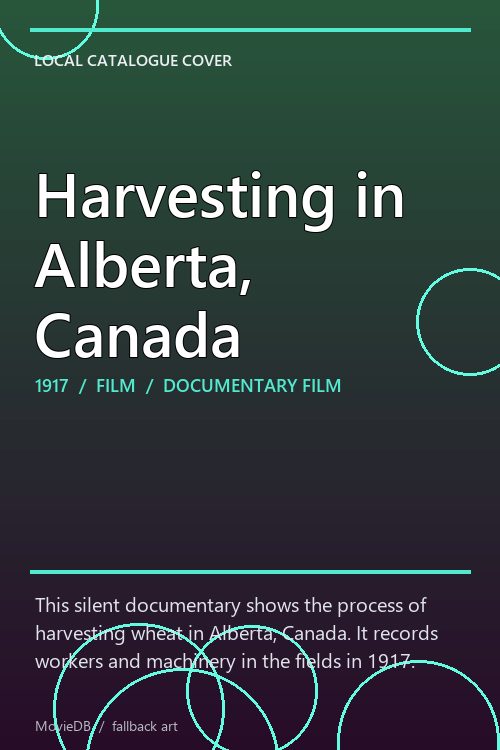 Harvesting in Alberta, Canada poster