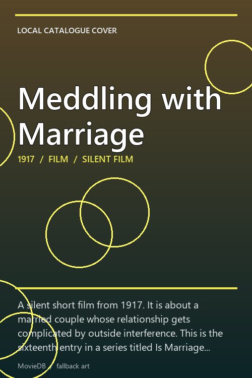 Meddling with Marriage poster